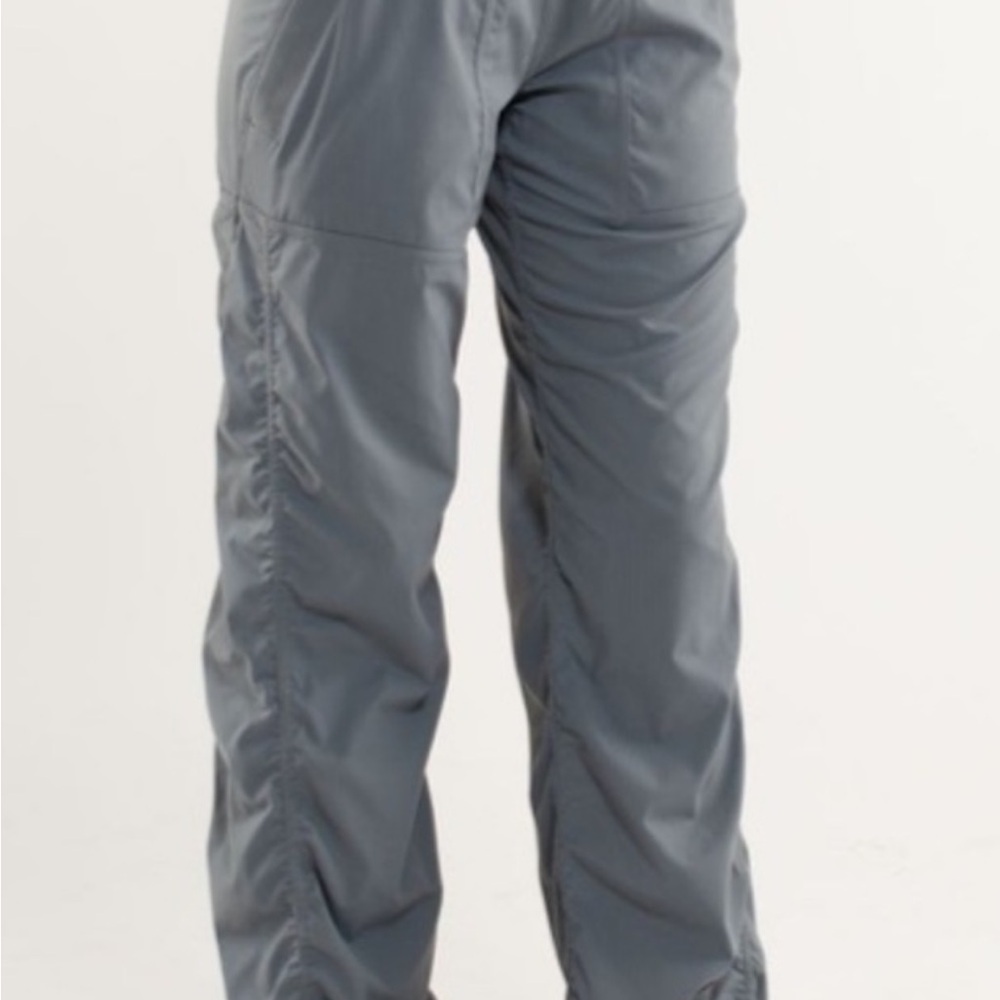 Light Gray Track Pants with Seams